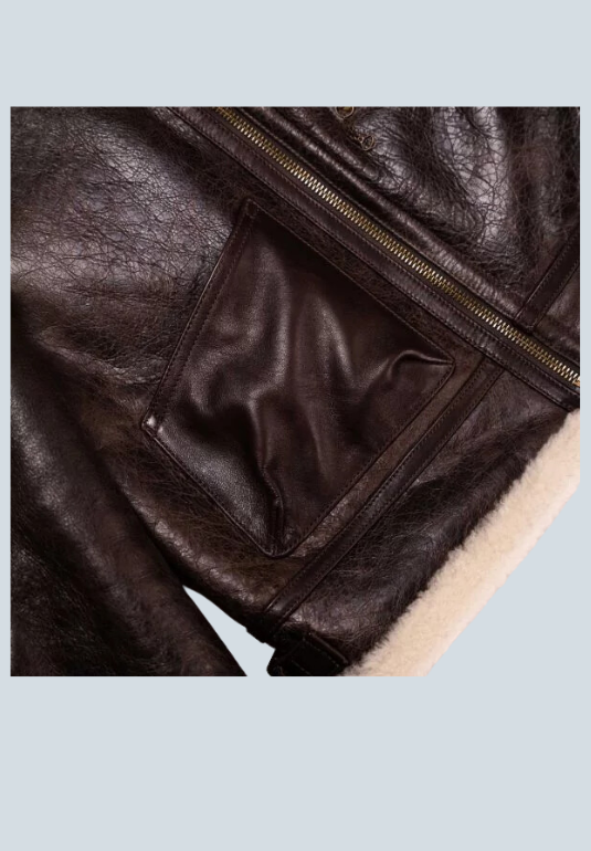 Eastwood B3 Shearling Aviator Brown Leather Bomber Jacket